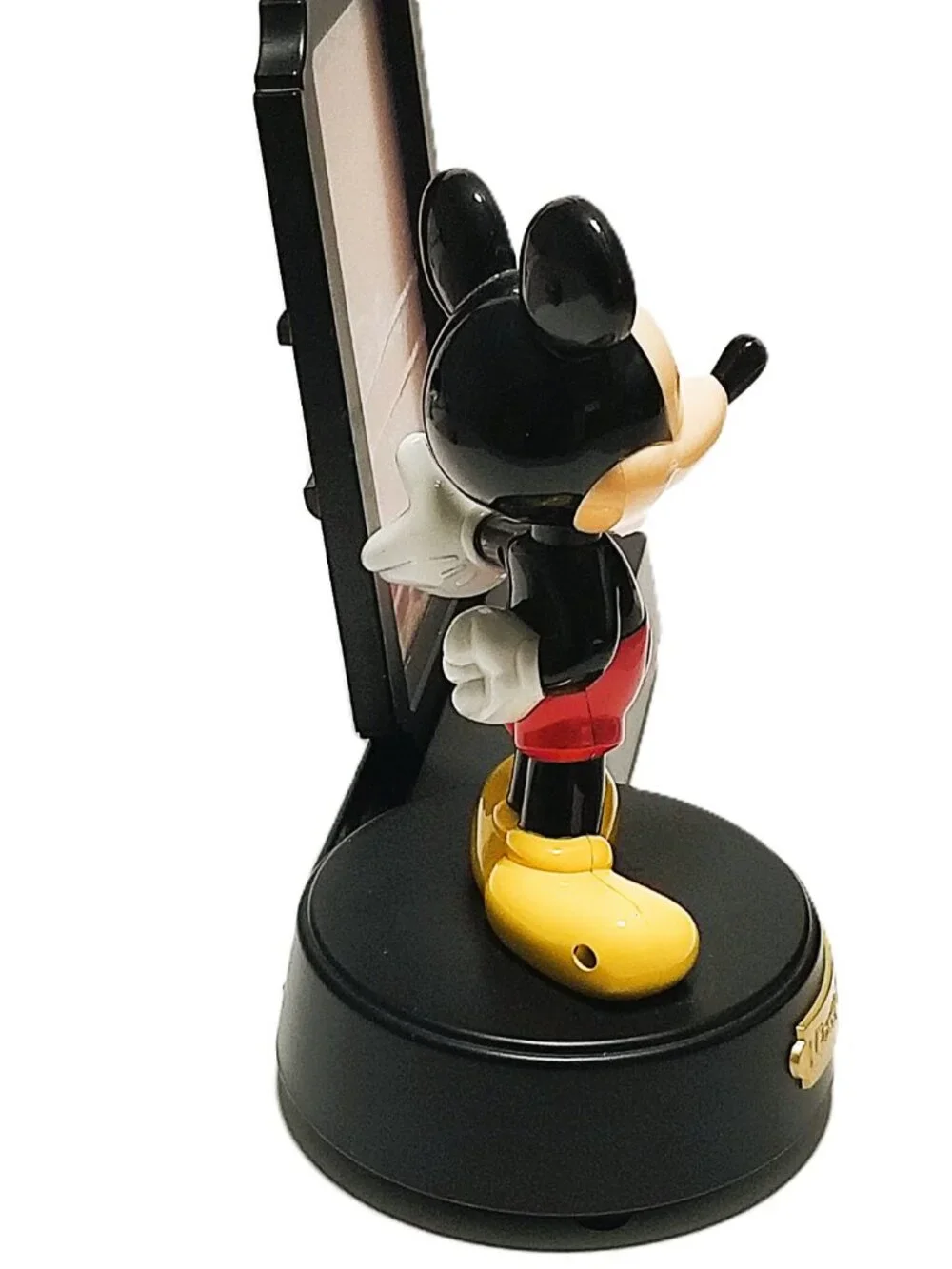Disney Mickey Mouse Talking 4x6 Photo Frame Moving Bobble Head Works